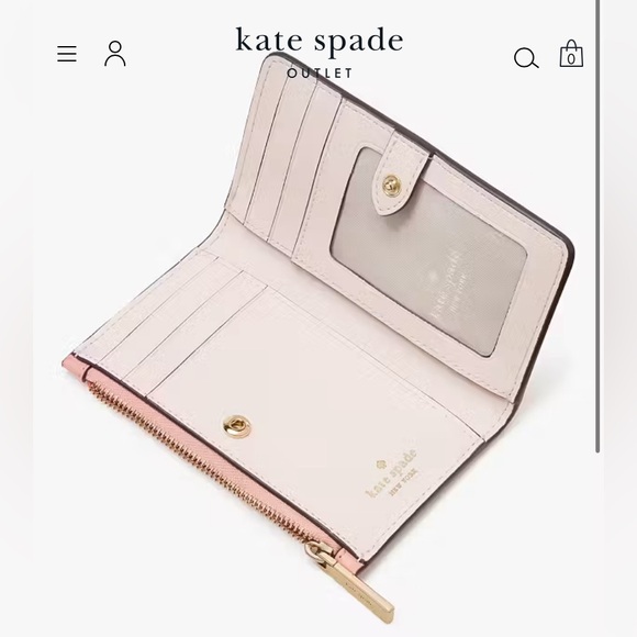 ‼️SOLD‼️♠️ kate spade ♠️ small bifold wallet - Picture 4 of 6